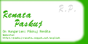 renata paskuj business card